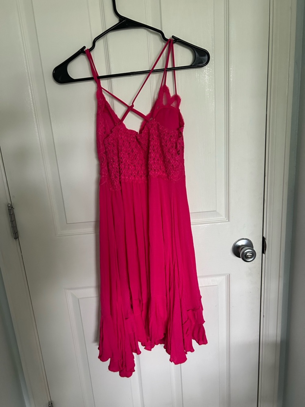Zenana Outfitters Pink Lace Spaghetti Strap Dress - Picture 4 of 4